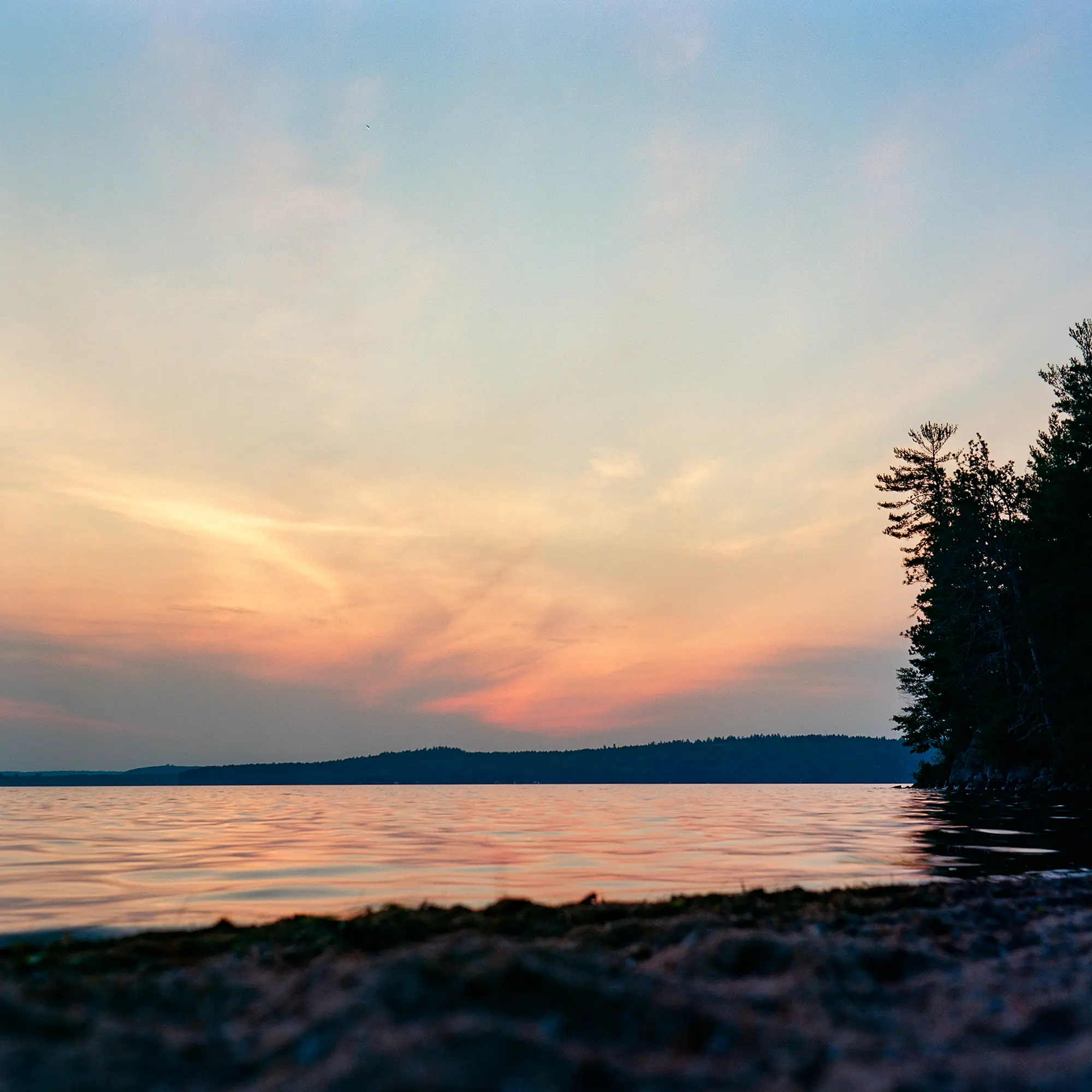 Sunset over Round Lake